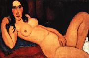 Amedeo Modigliani Reclining Nude with Loose Hair oil painting reproduction